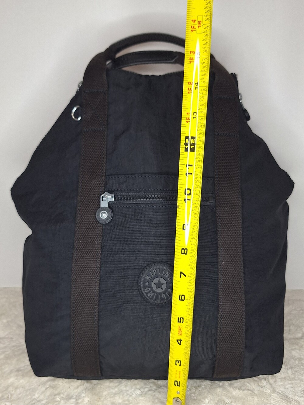 Kipling Black Nylon Backpack - Picture 10 of 12